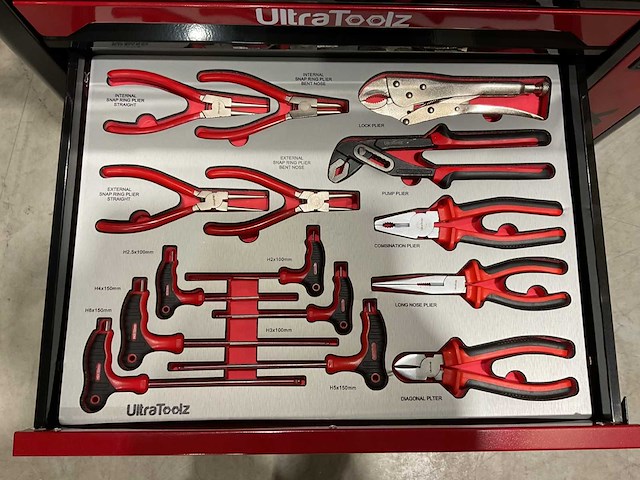 2025 ultratoolz germany 7/7 pro gereedschapswagen gevuld - afbeelding 7 van  18
