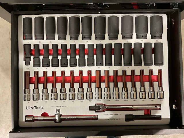 2025 ultratoolz germany 7/7 slim gereedschapswagen gevuld - afbeelding 6 van  19