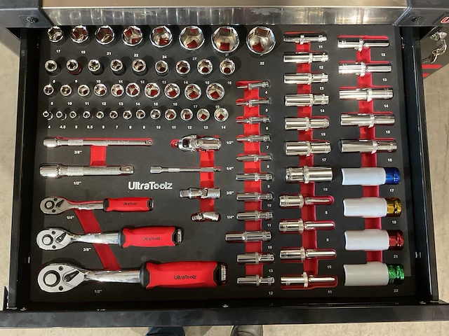 2025 ultratoolz germany 7/7 xxl-edition gereedschapswagen gevuld - afbeelding 3 van  17