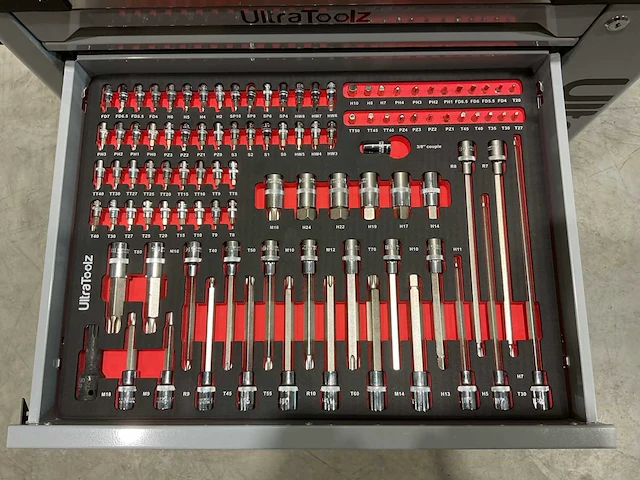 2025 ultratoolz germany 8/8 gereedschapswagen gevuld - afbeelding 4 van  18