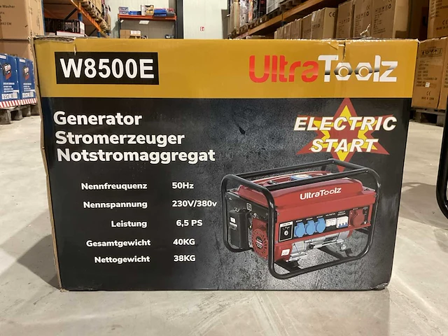 2025 ultratoolz w8500e stroomgenerator - afbeelding 3 van  9