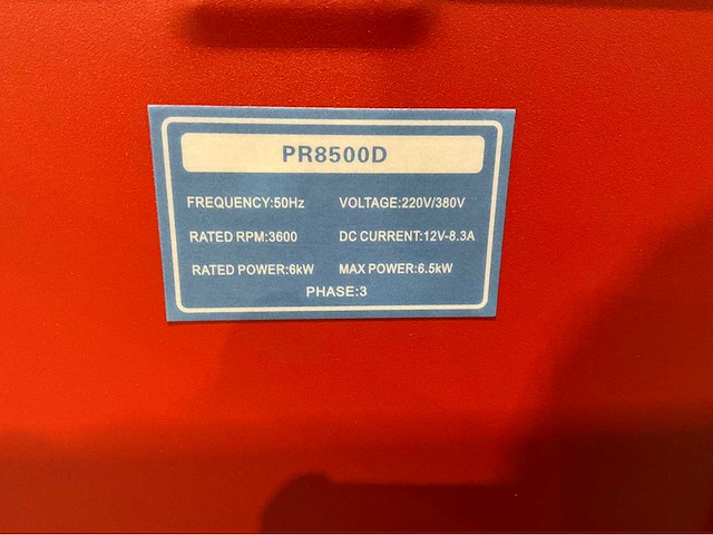 2025 walter stahl pr8500d noodstroomaggregaat - afbeelding 5 van  15