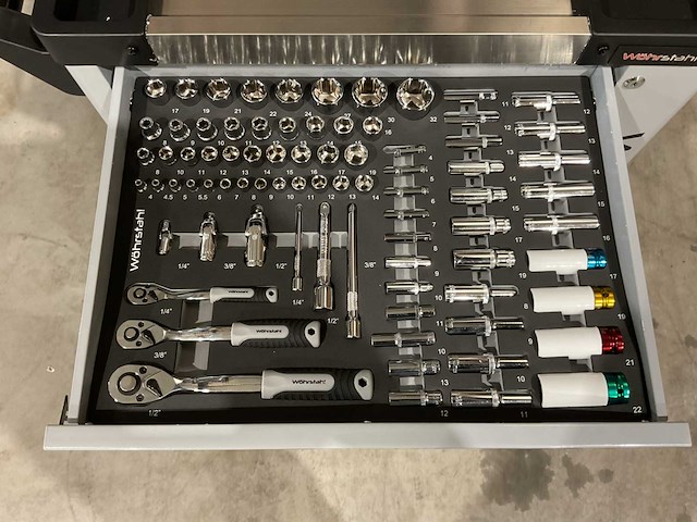 2025 wöhrstahl deutschland 7/7 gereedschapswagen gevuld - afbeelding 3 van  17
