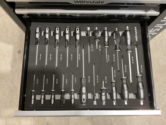 2025 wöhrstahl deutschland 7/7 gereedschapswagen gevuld - afbeelding 7 van  17