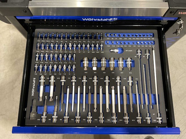 2025 wöhrstahl deutschland 7/7 gereedschapswagen gevuld - afbeelding 4 van  17