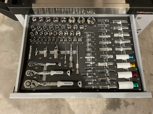 2025 wöhrstahl deutschland 7/7 gereedschapswagen gevuld - afbeelding 3 van  17