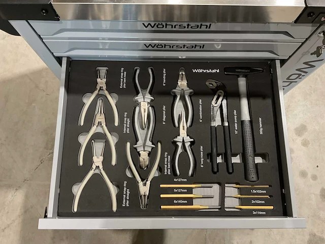 2025 wöhrstahl deutschland 7/7 gereedschapswagen gevuld - afbeelding 5 van  17