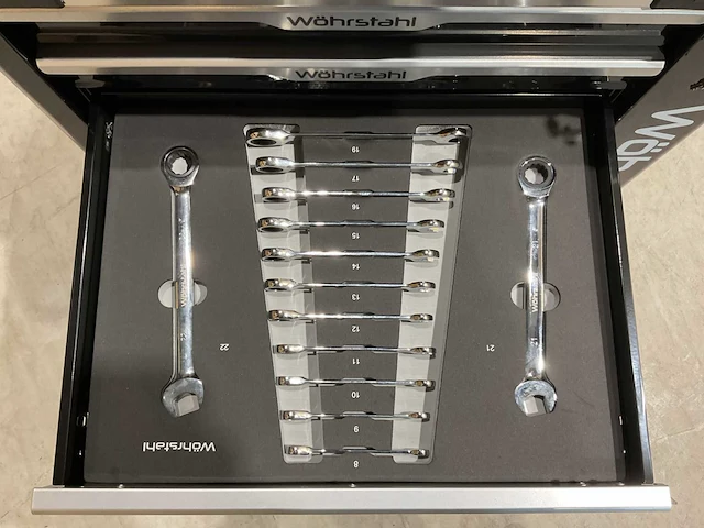 2025 wöhrstahl deutschland 7/7 gereedschapswagen gevuld - afbeelding 5 van  17