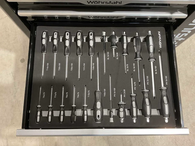 2025 wöhrstahl deutschland 7/7 gereedschapswagen gevuld - afbeelding 7 van  17