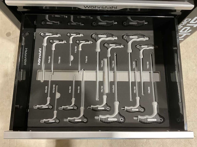 2025 wöhrstahl deutschland 7/7 gereedschapswagen gevuld - afbeelding 8 van  17