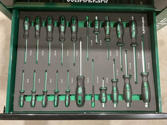 2025 wöhrstahl deutschland 7/7 gereedschapswagen gevuld - afbeelding 6 van  17