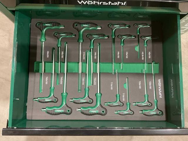 2025 wöhrstahl deutschland 7/7 gereedschapswagen gevuld - afbeelding 8 van  17