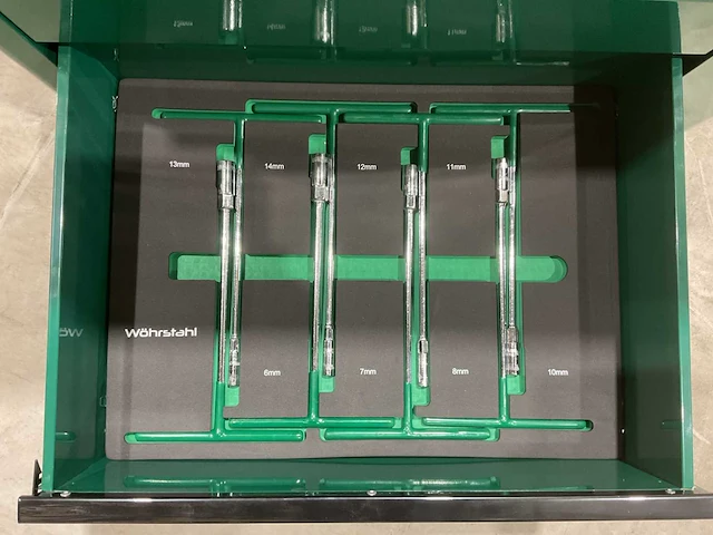 2025 wöhrstahl deutschland 7/7 gereedschapswagen gevuld - afbeelding 9 van  17