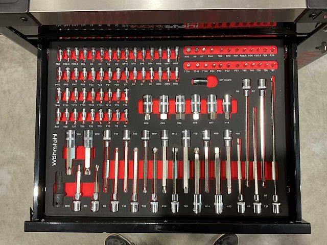 2025 wöhrstahl deutschland 7/7 gereedschapswagen gevuld - afbeelding 4 van  17