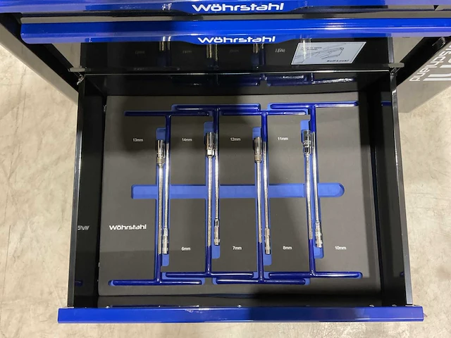2025 wöhrstahl deutschland 7/7 gereedschapswagen gevuld - afbeelding 9 van  17