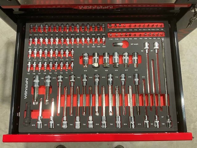 2025 wöhrstahl deutschland 7/7 gereedschapswagen gevuld - afbeelding 3 van  16