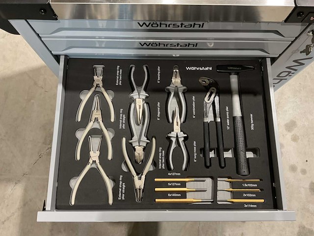 2025 wöhrstahl deutschland 7/7 gereedschapswagen gevuld - afbeelding 13 van  17