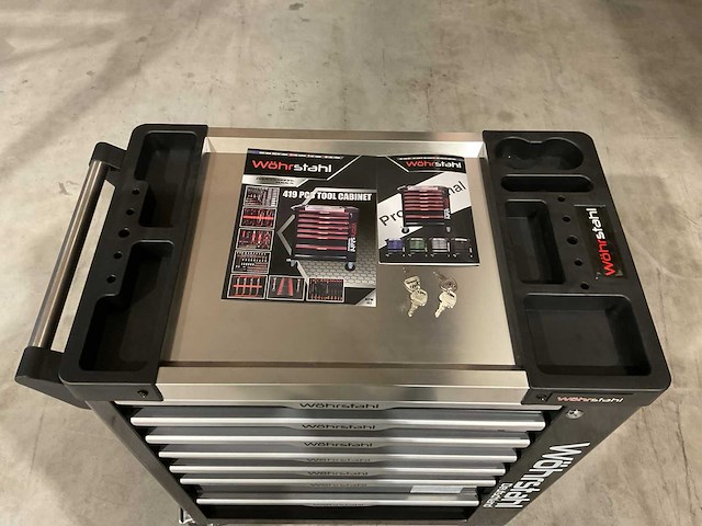 2025 wöhrstahl deutschland 7/7 gereedschapswagen gevuld - afbeelding 10 van  17