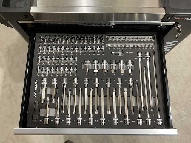 2025 wöhrstahl deutschland 7/7 gereedschapswagen gevuld - afbeelding 12 van  17