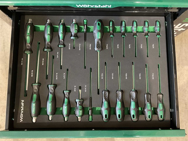 2025 wöhrstahl deutschland 7/7 gereedschapswagen gevuld - afbeelding 16 van  19