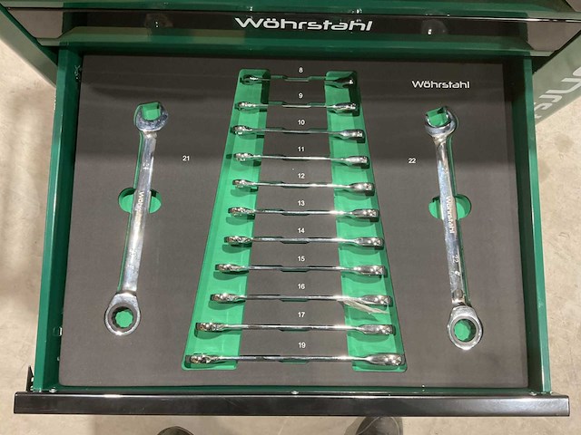 2025 wöhrstahl deutschland 7/7 gereedschapswagen gevuld - afbeelding 12 van  17