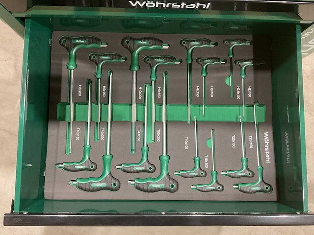 2025 wöhrstahl deutschland 7/7 gereedschapswagen gevuld - afbeelding 16 van  17