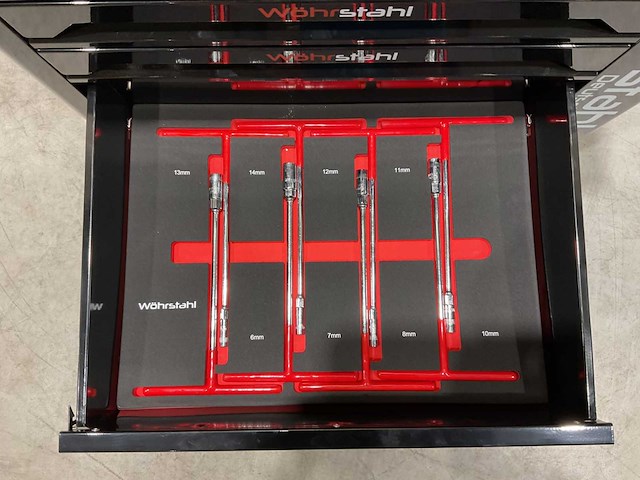 2025 wöhrstahl deutschland 7/7 gereedschapswagen gevuld - afbeelding 16 van  17