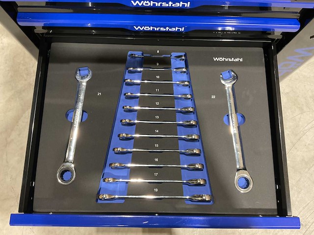 2025 wöhrstahl deutschland 7/7 gereedschapswagen gevuld - afbeelding 5 van  17