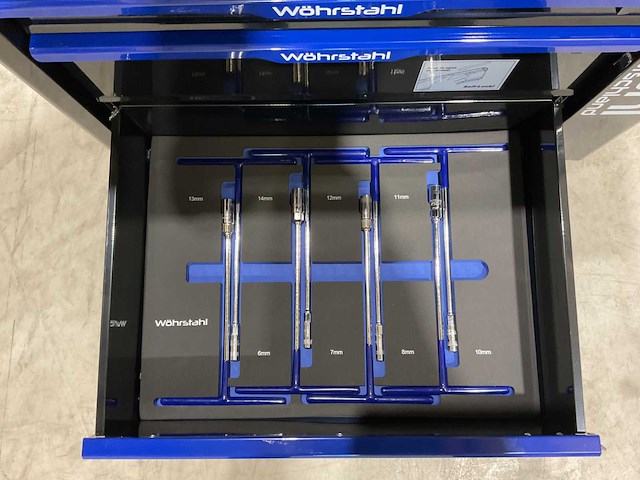 2025 wöhrstahl deutschland 7/7 gereedschapswagen gevuld - afbeelding 9 van  17
