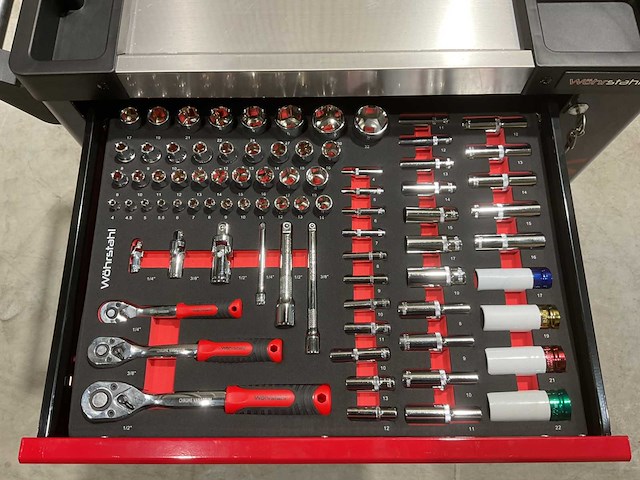 2025 wöhrstahl deutschland 7/7 gereedschapswagen gevuld - afbeelding 2 van  16