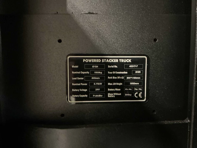 2025 ws15h-3500 elektrische stapelaar - afbeelding 19 van  26