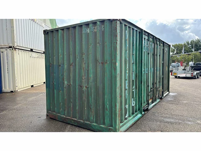 20ft container met 3 dubbel deuren - afbeelding 2 van  7