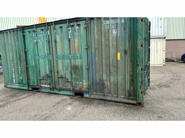 20ft container met 3 dubbel deuren - afbeelding 3 van  7