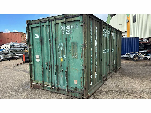 20ft container met 3 dubbel deuren - afbeelding 4 van  7