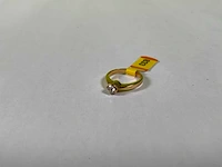 20karaats geelgouden solitair ring - afbeelding 2 van  3