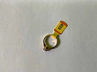 20karaats geelgouden solitair ring - afbeelding 3 van  3