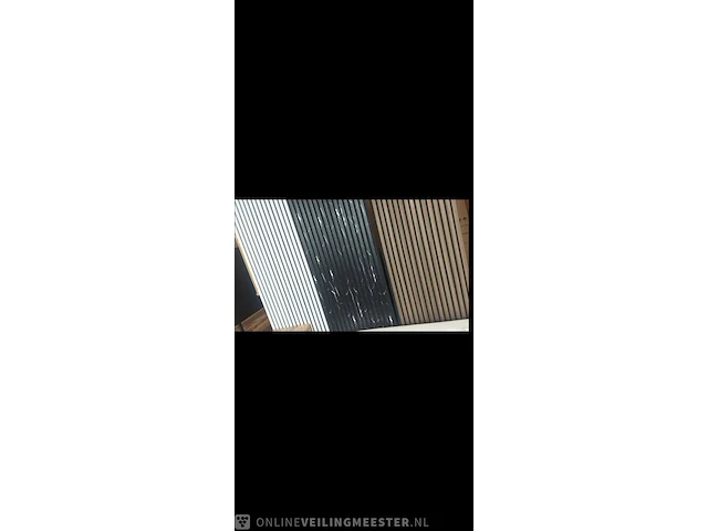 20x akoestisch wandpaneel pvc 3 zijdig 240x60, wit, bouwjaar 2024 - afbeelding 1 van  2