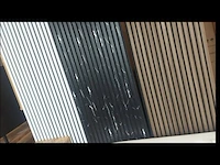20x akoestisch wandpaneel pvc 3 zijdig 240x60, wit, bouwjaar 2024