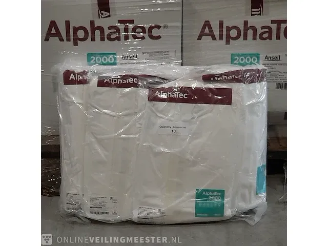 20x doos stoffen overall ansell, alphatec 2000 - afbeelding 2 van  7