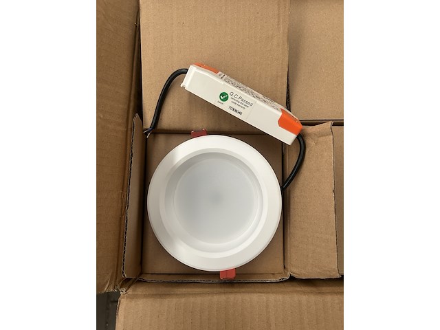 20x led inbouwspot/down light met led driver 8.5w 5000k ellipz lighting, dl304u0095 - afbeelding 1 van  4