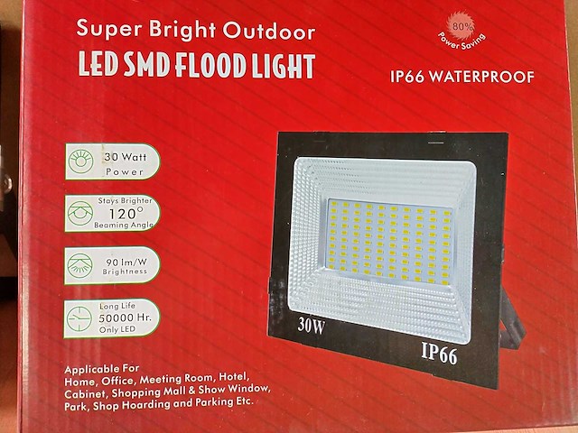 20x led paneel flood light 30 watt - afbeelding 2 van  7