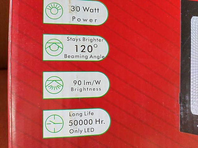 20x led paneel flood light 30 watt - afbeelding 5 van  7