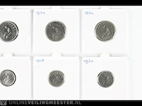 20x munten belgië 1925-1934 - afbeelding 3 van  8