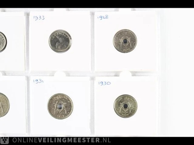 20x munten belgië 1925-1934 - afbeelding 4 van  8