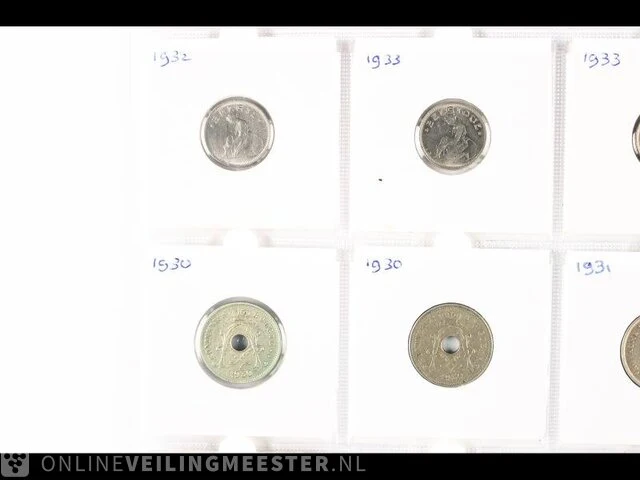 20x munten belgië 1925-1934 - afbeelding 5 van  8