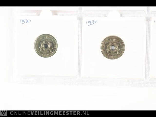 20x munten belgië 1925-1934 - afbeelding 6 van  8