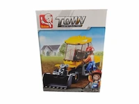20x sluban town construction kleine werkvoertuigen 4 assorti - afbeelding 5 van  9