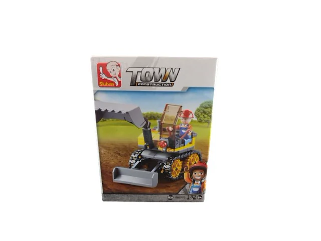 20x sluban town construction kleine werkvoertuigen 4 assorti - afbeelding 6 van  9