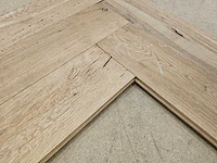 21 m2 parket eiken visgraat massief - 480 x 120 x 20 mm - afbeelding 2 van  3
