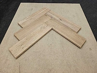 21 m2 parket eiken visgraat massief - 480 x 120 x 20 mm - afbeelding 3 van  3